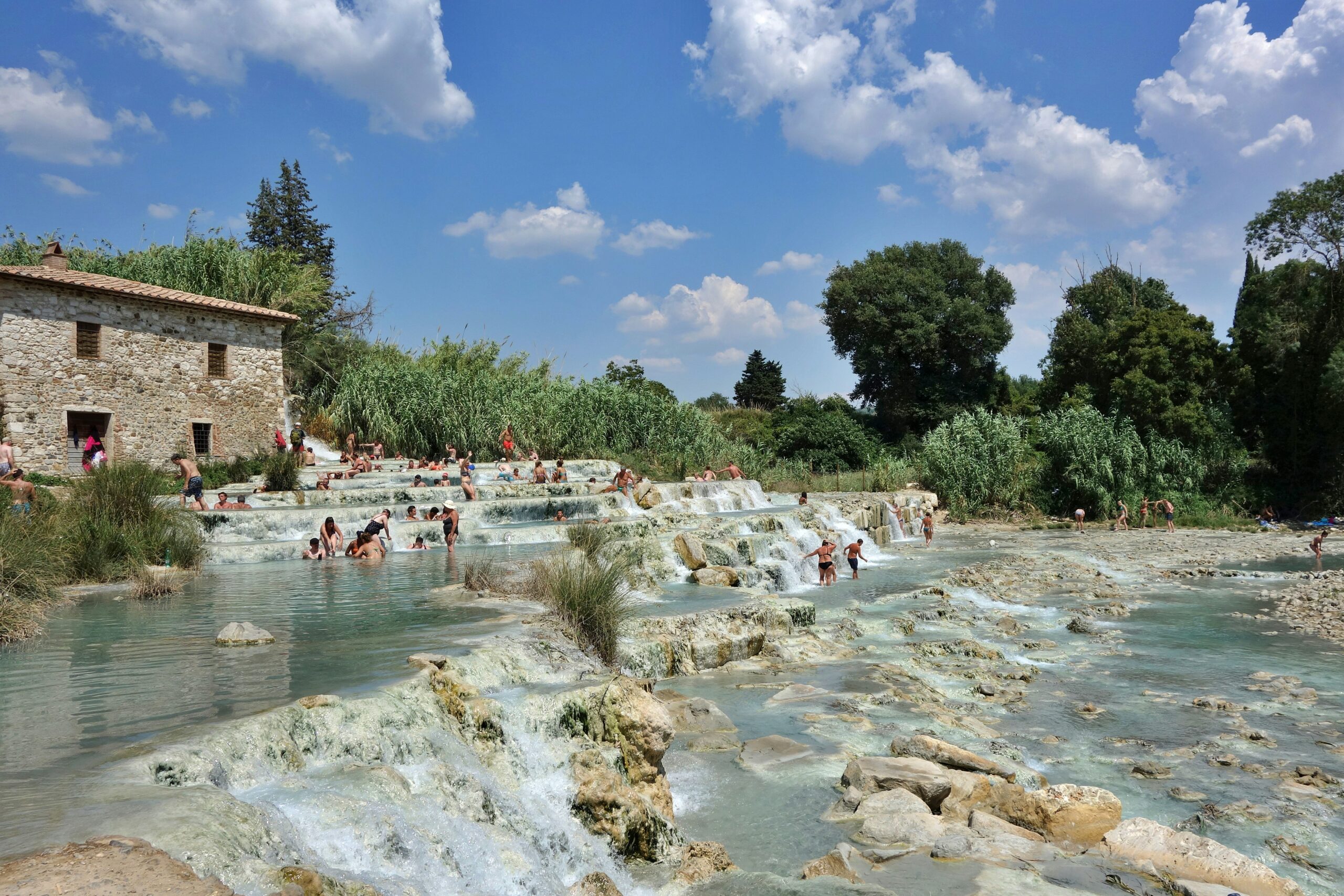 Cascate del Mulino - Terme di Saturnia - Cascate del Mulino waterfalls - thermal baths of Saturnia -Wasserfälle Cascate del Mulino - Thermalbäder von Saturnia - Chutes d'eau de Cascate del Mulino - thermes de Saturnia - les cascades du Mulino - der "Cascate del Mulino"